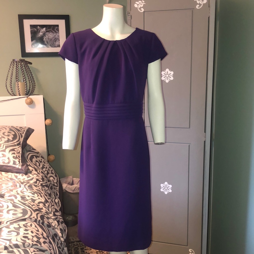Tahari ALS Purple Dress size 14